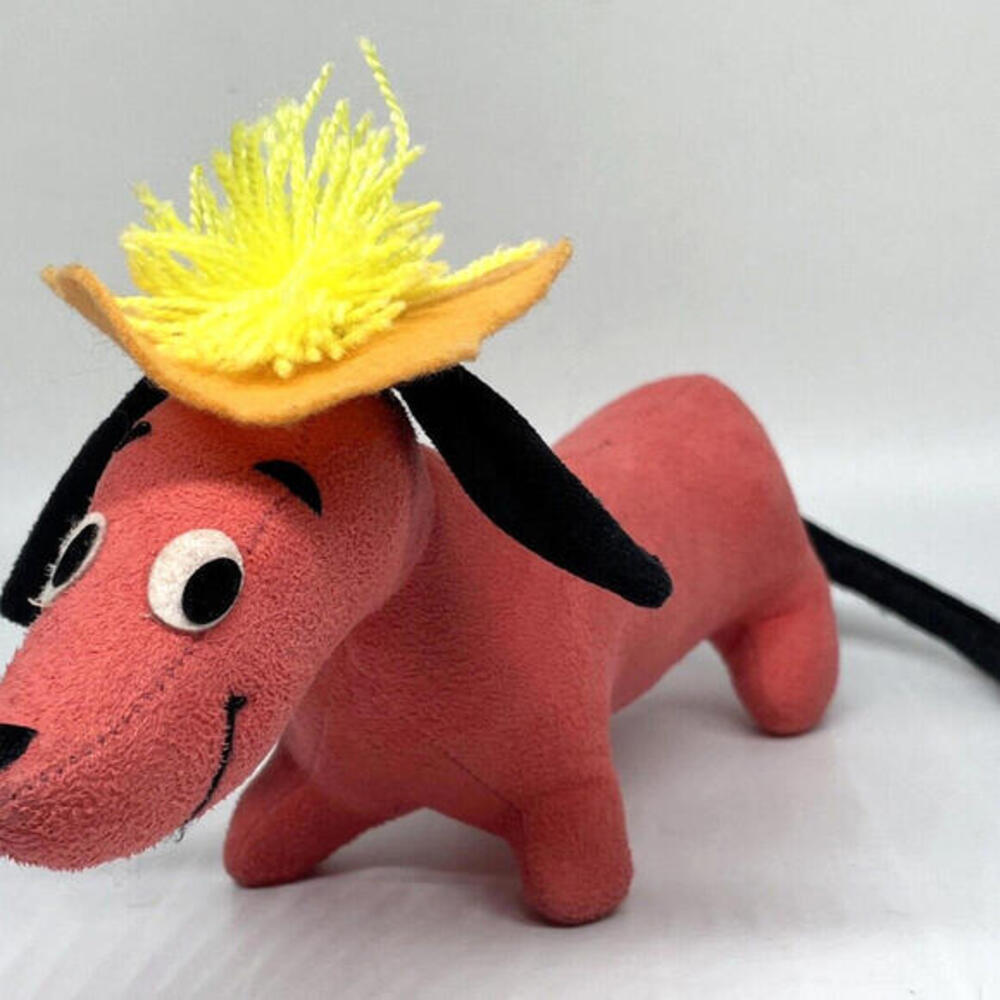 Dakin Dream Pets Dolly Pink Dachshund Dog #22 14" Vintage‎ Plush